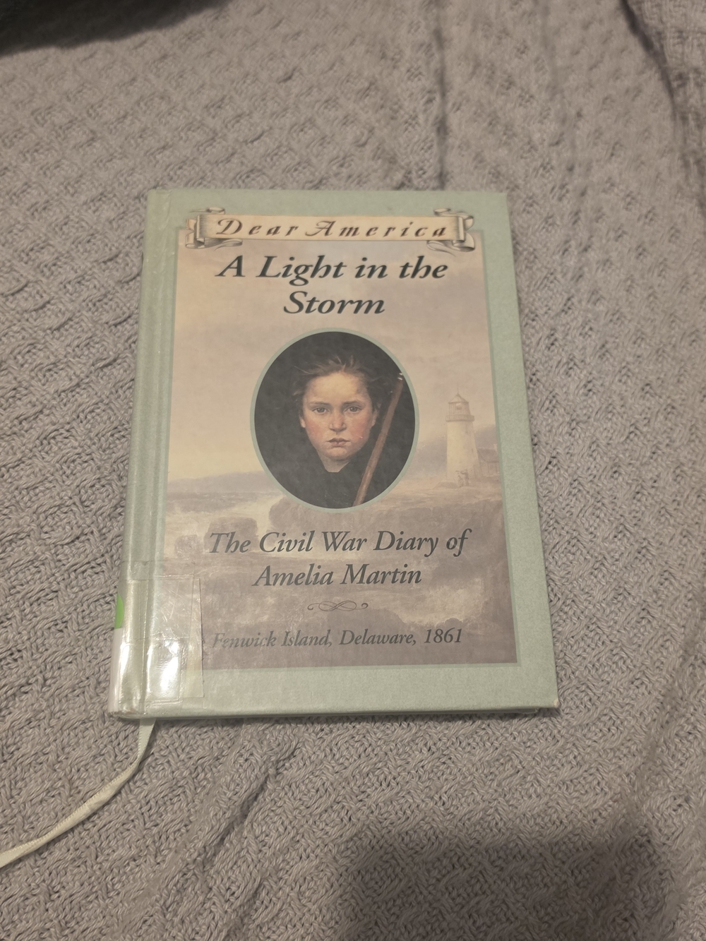 A Light in the Storm — Civil War Diary Hardcover, Mint Green Cover